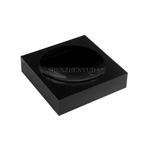 Black Acrylic Tabletop Square Candy Dish Gift Bowl Perspex Candy Storage Tray Home Decoration Chic Lucite Chocolate Candy Dish