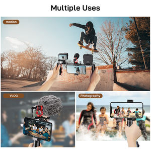 Hot Koop Apexel <span class=keywords><strong>Rig</strong></span> Pro Smartphone Video <span class=keywords><strong>Rig</strong></span> Filmmaken Microfoon Licht Telefoon Video Stabilizer Grip Statief Voor Iphone Smartphone - Product Image 5