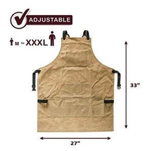 Muestra Gratuita de Delantal de Lona Encerada para Trabajadores, Ingenieros y Carpinteros, con Función Impermeable, Suave y Ventilado, Ideal para Cocina - Product Image 4