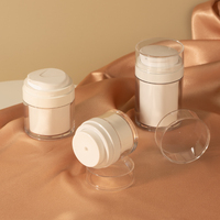 Flacon pompe sans air de luxe haute qualité 15ml 30ml 50ml pour soins personnels, flacons sous vide, vente chaude, vente en gros, usine, personnalisé PPWR