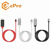 Câble HDTV USB-C 1m Type-C vers HDTV Cordon Adaptateur 1080P 4K USBC Convertisseur pour i-Phone 11 12 Samsung Mobile Phone Smart TV