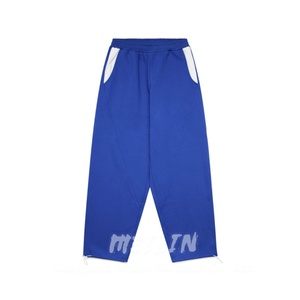 Ensemble de survêtement streetwear oversize coupé-cousu pour homme, comprenant un sweat à capuche et un pantalon de jogging évasé de haute qualité, modèle uni - Product Image 3