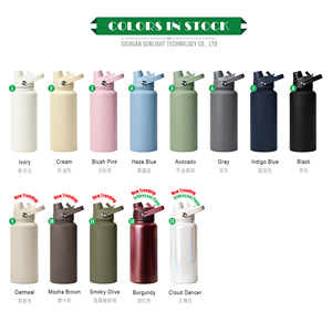 <span class=keywords><strong>Borraccia</strong></span> Ecologica Termica da 1000ml in Metallo <span class=keywords><strong>con</strong></span> Logo Personalizzato, Bottiglia d'Acqua in Acciaio Inossidabile <span class=keywords><strong>con</strong></span> <span class=keywords><strong>Cannuccia</strong></span> - Product Image 2