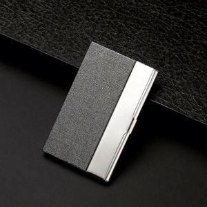 Custom Logo Silver Metal Name <b>Card</b> Case Stainless Steel PU Business <b>Card</b> <b>Holder</b> for BusinessLuxury Business <b>Card</b> Case - Product Image 6