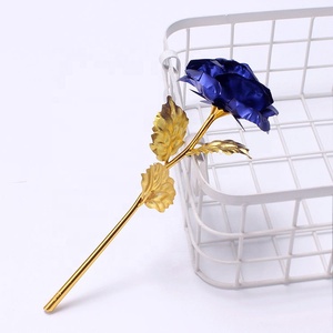 Vente en gros Rose artificielle plaquée or 24k Fleurs artificielles rose pour la Saint-Valentin <span class=keywords><strong>Cadeau</strong></span> avec certification - Product Image 5