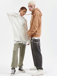 Ventes directes d'usine, sweat-shirts XL-4XL, vêtements de jogging, logo personnalisé, sweats à capuche surdimensionnés en polyester et coton - Product Image 3