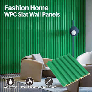 Panneau composite WPC postmoderne, matériau en <span class=keywords><strong>fibre</strong></span> de bois, surface lisse, fonction acoustique pour la décoration des murs et plafonds intérieurs - Product Image 1
