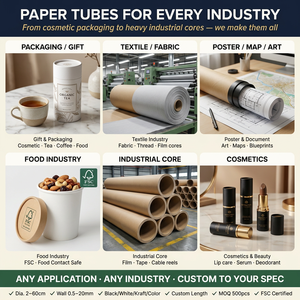 Custom Kraft Yarn Paper Tube Core High Precision <b>Textile</b> & <b>Packaging</b> Cylinder Storage Display OEM MOQ 300pcs - Product Image 5