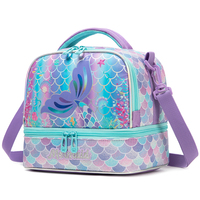 Sac isotherme de haute qualité Jasminestar, sac à lunch réutilisable, sac à lunch mignon sirène, sac à lunch isotherme pour enfants