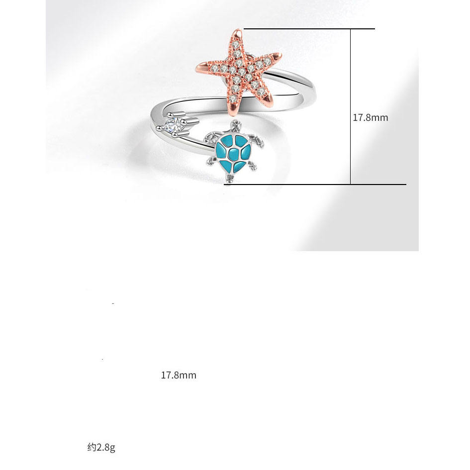 Anello Dell'umore A Forma Di Tartaruga - Cambia Colore Con La Temperatura, Regolabile, Regalo Divertente - Foto 9