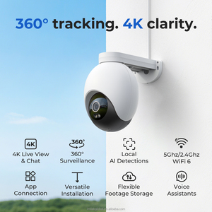 Cámara Exterior IMILAB EC6 Pro 4K, WiFi 6 de Doble Banda o Conexión de Red Cableada RJ45, 360° ° Cámara Exterior PTZ con Detección de IA de Alta Potencia - Product Image 2