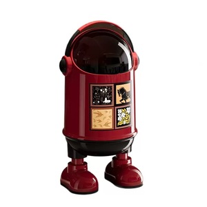 ถังขยะพลาสติกแบบฝาพับลายการ์ตูนนักบินอวกาศสุดฮิตปี 2026 ความจุขนาดใหญ่ - Product Image 5