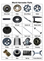 Pièces détachées pour machines agricoles : Cylindre hydraulique de coupe 480x50x28 pour moissonneuse-batteuse World, référence W3.5-05-02-00AR