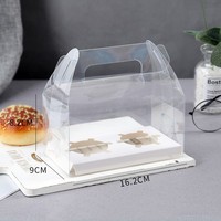 Boîtes d'emballage transparentes longues pour gâteaux roulés, boîtes d'emballage en plastique pour rouleaux de serviettes suisses, boîtes à mousse, desserts et pâtisseries