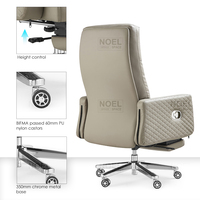 Chaise de bureau de direction de luxe moderne Guangdong, chaises de direction pour bureau, PU aluminium NOEL, chaise pivotante, bureau à domicile