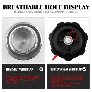 Tapa decorativa de aceite ventilada para tanque de combustible de aluminio CNC para motocicleta <span class=keywords><strong>Harley</strong></span> Touring Road King Softail Dyna Sportster XL <span class=keywords><strong>1200</strong></span> 883 - Product Image 5