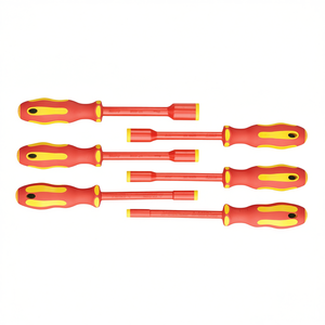 Juego de destornilladores 100 45T IS para herramientas de reparación de automóviles con mango rojo y amarillo - Product Image 2