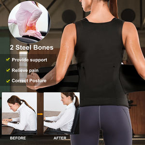 <span class=keywords><strong>Debardeur</strong></span> Minceur Femmes 5 Fois Transpiration Perte de Poids Corps Shaper Sauna Gilet Ventre Brûleur de Graisse Polyester Sauna Suit - Product Image 3