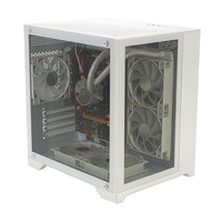Boîtier PC vertical Pcooling ATX Tower ARGB, châssis de bureau en verre trempé, boîtier d'ordinateur de jeu avec ventilateur intégré