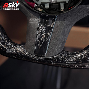 عجلة قيادة لسيارات BMW G20 G30 G01 X3M X4M مصنوعة من الكربون المطروق عالي الجودة مع ألكانتارا وإضاءة LED، عجلة قيادة <span class=keywords><strong>M</strong></span> Performance - Product Image 5