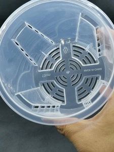 Vaso di fiori trasparente a corto grasso Qingshan con controllo della radice Phalaenopsis Cattleya plastica tropicale classico - Product Image 3