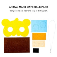 Masques pour les yeux en feutre pour enfants, motifs animaux de dessin animé (Tigre, Grenouille, Cerf, Chat, Ours), pour déguisements, fêtes et cosplay, articles de fête en gros