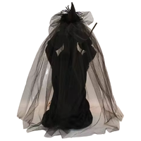 Ornement de sorcière vampire noire pour Halloween, nouveautés de fête, vieille sorcière, poupée de maison, décoration de table, ornements en tissu et en fibre, fournitures