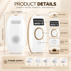 Épilateur électrique <span class=keywords><strong>le</strong></span> plus vendu, appareil d'épilation portable avec écran LCD pour femmes et hommes, marques DTC, emballage personnalisé - Product Image 6