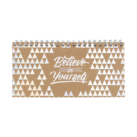 Carnet à spirales amovible avec logo personnalisé, 50 feuilles, format B5, couverture rigide pour les notes scolaires, couverture en tissu