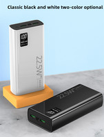 Chargeur rapide ultra-mince 2 en 1 PD22.5W, batterie externe 20000mAh, double USB type-C portable