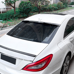 สปอยเลอร์หลังทรงใบมีดสำหรับรถยนต์ Mercedes-Benz Cls-Class C218 ปี 2011-2017 สีดำพ่นเงา ลายคาร์บอนไฟเบอร์ วัสดุ ABS - Product Image 1