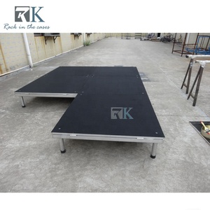 Aluminum Four Legs Stage Platform with Black Skirts Mobile Stage Sale - Product Image 6