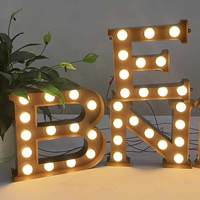 Enseigne lumineuse LED personnalisée en acier galvanisé avec ampoules blanc chaud pour affichage extérieur de boulangerie, restaurant, devanture de magasin