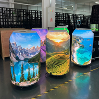 Pantallas LED Cilíndricas Flexibles P2 Personalizadas con Pantalla Cilíndrica Especializada y Pantallas de Señalización Digital Publicitaria