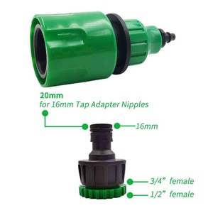 Irrigation Watering Greenhouse 1/2 to 3/4 Thread Nipple Connector Hose Quick Connector Adapter Garden Hose Irrigation Connector - Product Image 2