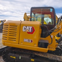 Mini-excavatrice sur chenilles d'occasion CAT305.5e2/CAT305.5E de 5,5 tonnes avec moteur de 34,1 kW et godet de 0,22 m³ à vendre - Conforme EPA/CE - Excellent rapport qualité-prix