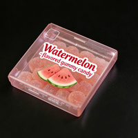 Boîtes d'emballage en plastique PET recyclables de qualité supérieure, parfaites pour les bonbons aux fruits et les confiseries