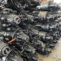 Essieu de remorque style Fuwa, 16 tonnes, avec frein à tambour, pour remorques à charge lourde, pièces de rechange pour semi-remorques