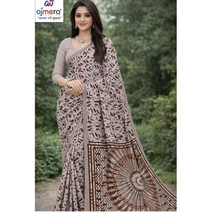 Stylish Designer Cotton Sarees <b>Women</b> Luxury Comfort Elegant Classic Style Quick Dry Sun Protection Office Casual Party All - Product Image 5