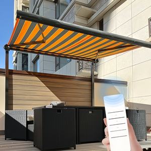Pergola Automatique de <span class=keywords><strong>Terrasse</strong></span>, Store Électrique en Polycarbonate, Toit de <span class=keywords><strong>Terrasse</strong></span> Cantilever, Abri de Pluie Motorisé avec Moteur - Product Image 2