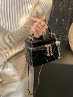 Sac Mini Boîte Luxe Perle Écrasée Classique Élégant Carré Sac à Main Femme Tendance Style Français Sac Bandoulière Bolsos De Marca