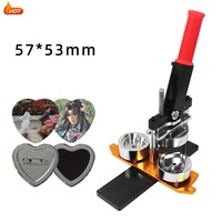 Nouvelle machine de fabrication de badges en métal DIY de 58 mm de bonne qualité avec découpeuse et kit de 1000 consommables, machine à aimants pour réfrigérateur