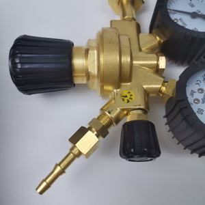 Regulador de gás do redutor de pressão do nitrogênio superior JY-1418 regulador de gás do redutor de pressão da cabeça dupla - Product Image 3