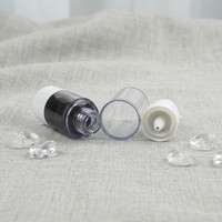 Flacons cosmétiques ronds en plastique vides de 15 ml à 100 ml avec bouchon à vis et pompe pulvérisatrice pour crème visage, avec impression sérigraphique