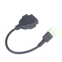 Cable Adaptador OBD2 de 16 Pines y 6 Pines para Motocicleta, Herramienta de Diagnóstico, Lector de Códigos, Kawasaki Street BN125 Eliminator 2002-2009, 12 V 1