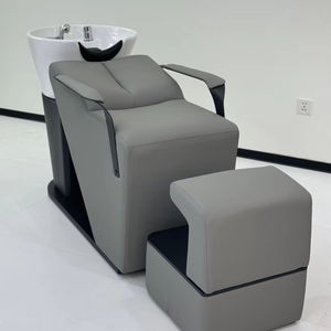 Juego de Muebles Modernos Grises para Salón de Belleza, Silla de Barbería y Cama para Lavado de Cabello para Salón de Belleza y Barbería - Product Image 2