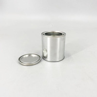 Boîte vide de 250 ml (1/2 pinte) avec couvercle pour bougie / peinture / solvant / vernis