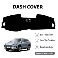 Para BYD Seal U Song PLUS DMi 2024 2025, Tapete Antideslizante para el Tablero del Auto, Cubierta Negra para el Tablero, Accesorios de Decoración para el Vehículo