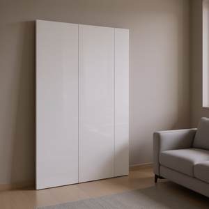 Modern Connector 80x120x2.5 Cm Glossy <b>White</b> Living Room <b>Cabinet</b> Panel - Product Image 2