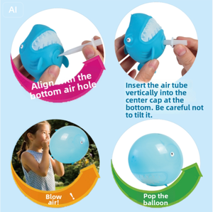 Juguetes Inflables de Animales Marinos, Regalo para Niños, Pelota Inflable de Animal Marino, Globo Blando de TPR, Juguete Antiestrés para Niños - Product Image 5